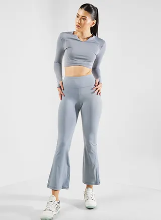 High Waisted Wide Leg Legging