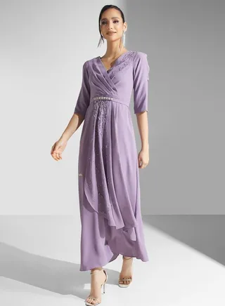 Wrap Belted Dress