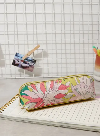 Flories Floral Printed Pencil Case