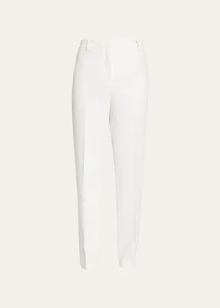 Clinton Tapered Cropped Crepe Pants