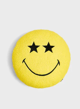 Smileyworld Embroidered Cushion