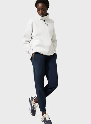 High Waist Cuffed Sweatpants