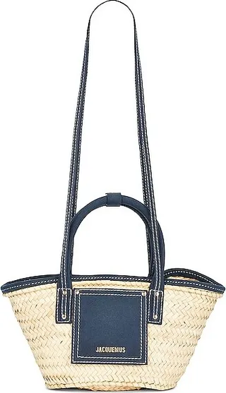 JACQUEMUS Le Petit Panier Soli Bag in Navy