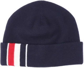 Thom Browne Stripe Detailed Knitted Beanie