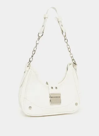 Belted Bag with Chain Handle