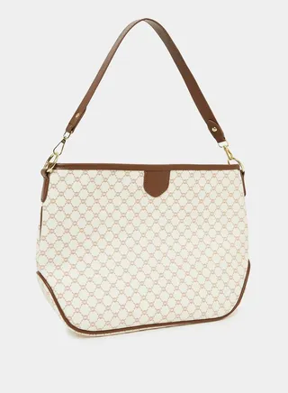 Monogram Tote Bag with Detachable Strap