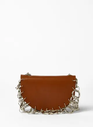 Faux Leather Crossbody Bag