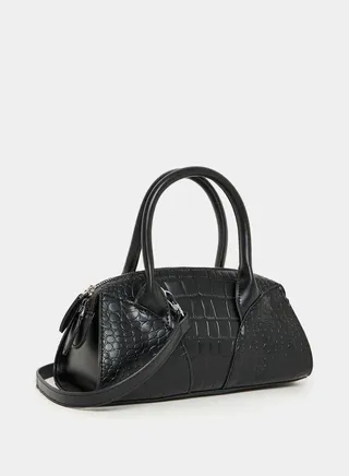 Croc Textured Bowling Bag