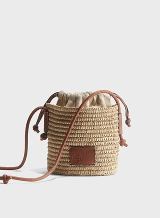 Straw Bucket Bag