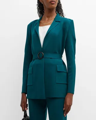 Belted Knit Jacket