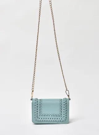 Cut-Out Detail Chain Strap Crossbody Bag