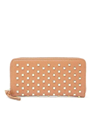 Studded Long Wallet