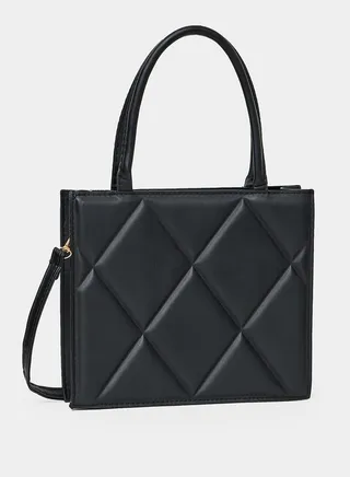 Diamond Pattern Tote Bag