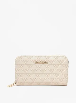 Women's Textured Zip Around Wallet