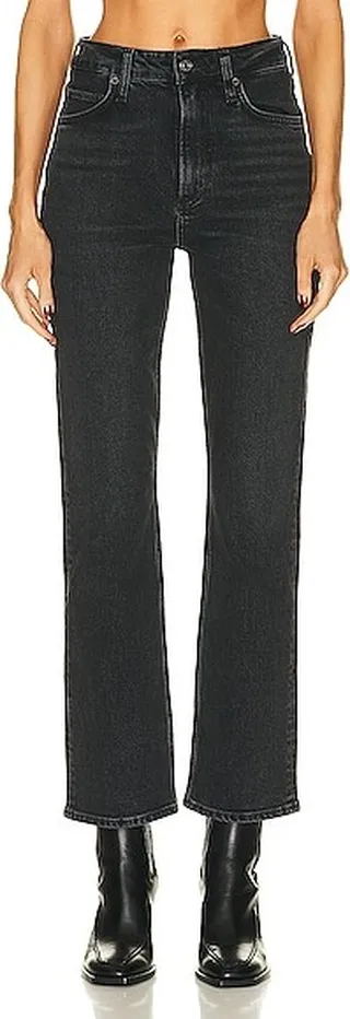 AGOLDE Vintage High Rise Bootcut in Black