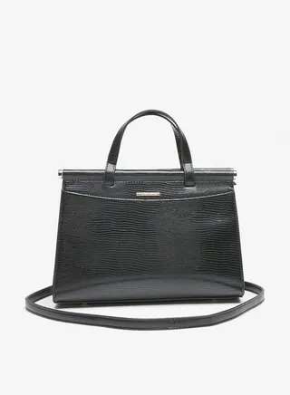 Women's Textured Tote Bag with Double Handles