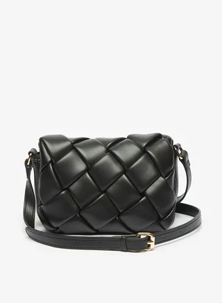 Womens Quilted Crossbody Bag with Adjustable Strap and Button Closure Ramadan Collection