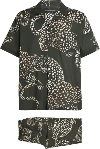 Desmond & Dempsey Cotton Jag Cuban Pyjama Set