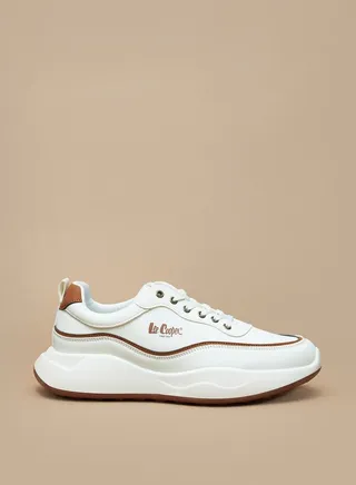 Men's Textured Sneakers with Lace-Up Closure