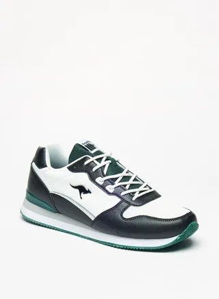 Men's Colourblock Sneakers with Lace-Up Closure