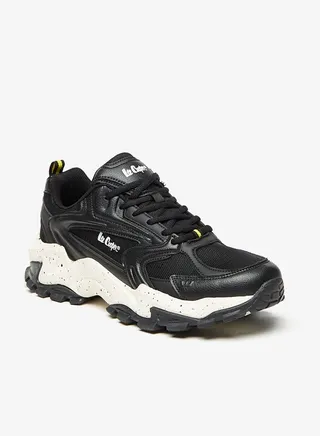 Men's Panelled High Cut Lace-Up Sports Shoes