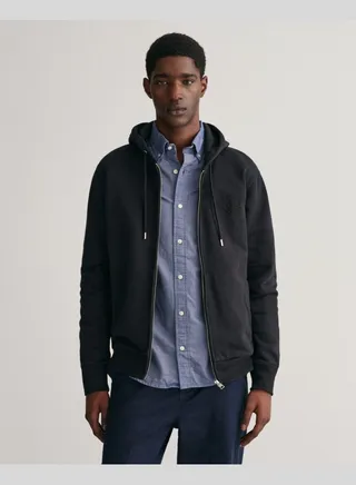 Tonal Shield Zip Hoodie