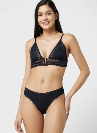 High Leg Lace Brief