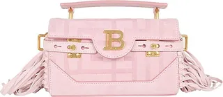 Balmain B-Buzz 19 Fringed Foldover Shoulder Bag