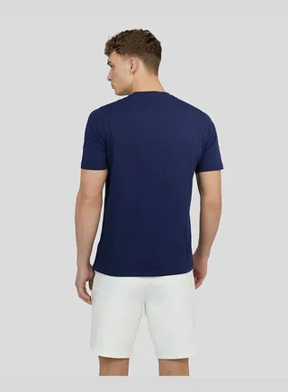 Men's Embroidered Logo T-shirt - Navy