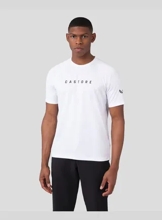 White Short Sleeve Raglan Tee