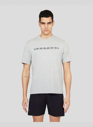 Grey Marl Graphic Short Sleeve Tee