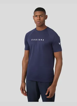 Peacoat Short Sleeve Raglan Tee
