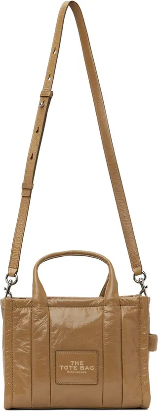 Marc Jacobs Tan Medium 'The Shiny Crinkle' Tote