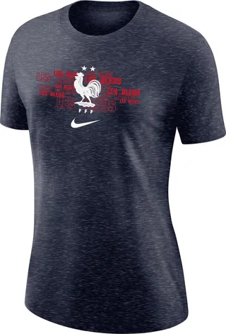Nike Women's FFF Varsity T-Shirt in Blue