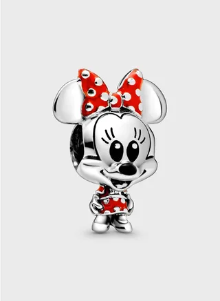 Disney Minnie Mouse Dotted Dress & Bow Charm