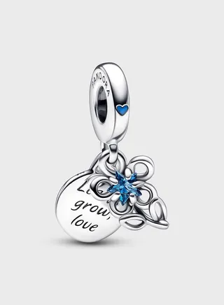 Blooming Flower Double Dangle Charm