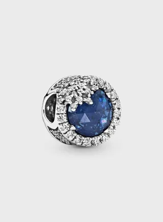 Blue Dazzling Snowflake Charm