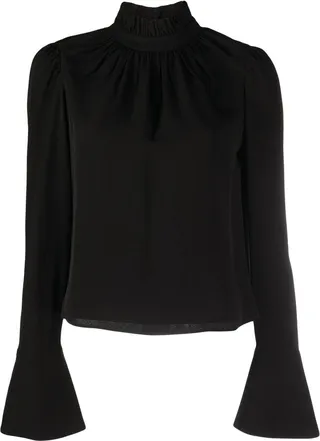 Ruched Long-Sleeve Top