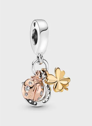 Horseshoe, Clover & Ladybird Dangle Charm