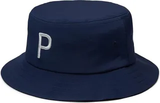 PUMA Golf Bucket P Hat (Navy Blazer) Caps