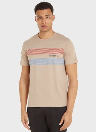 Striped Crew Neck T-Shirt