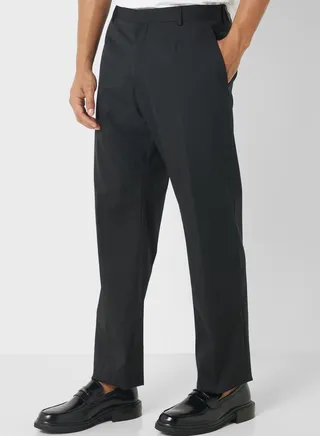 Gabardine Straight Fit Pants