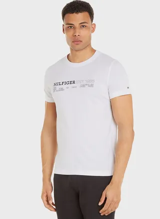 Chest Logo Crew Neck T-Shirt