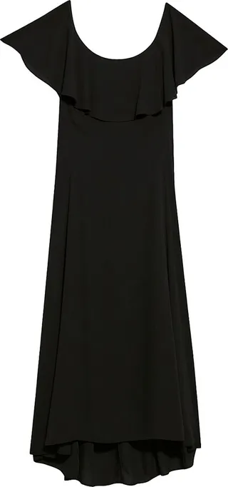 Ruffle Midi-Dress