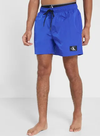 Logo Drawstring Swim Shorts