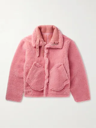 Reversible Suede-Lined Shearling Jacket