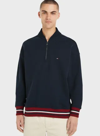 Logo Half Zip Sweatshirt