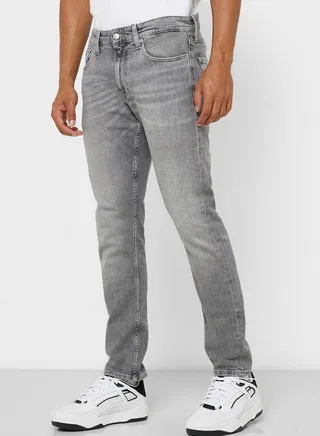 Light Wash Slim Fit Jeans