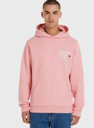 Text Print Modern Hoodie