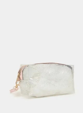 Transparent Shiny Wash Bag